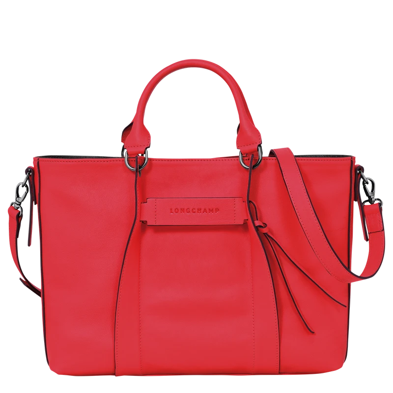 Longchamp 3D L Handbag Red - Leather 3 Longchamp 3D L Handbag Red - Leather