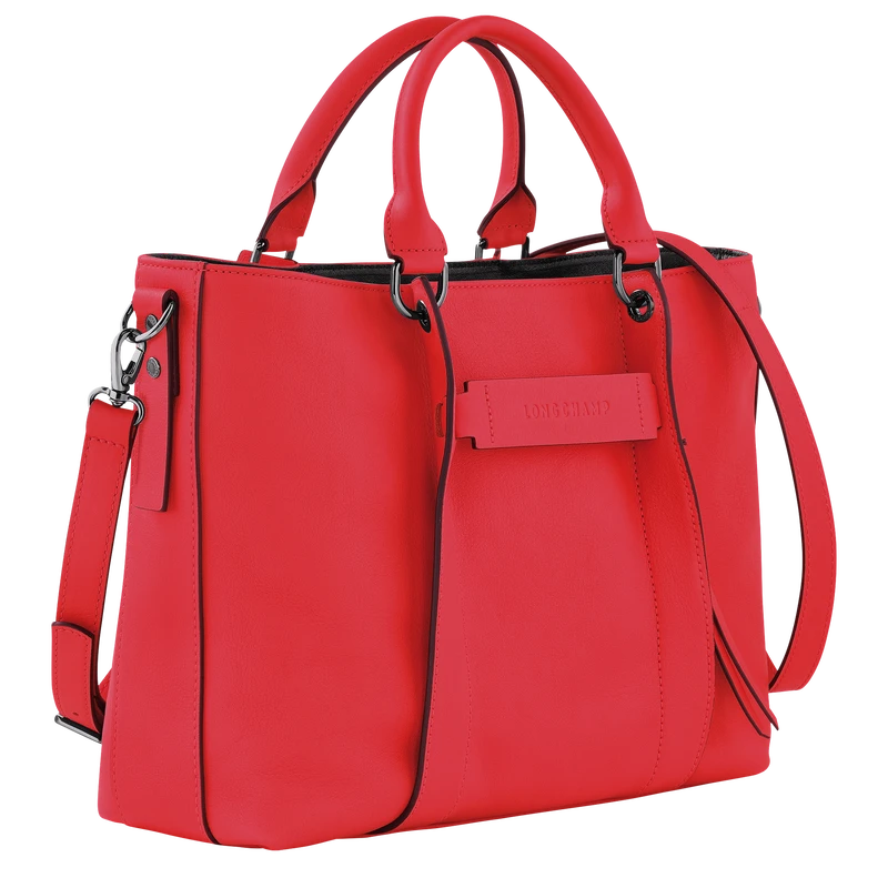 Longchamp 3D L Handbag Red - Leather 5 Longchamp 3D L Handbag Red - Leather - Image 3