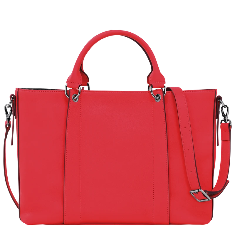 Longchamp 3D L Handbag Red - Leather 6 Longchamp 3D L Handbag Red - Leather - Image 4