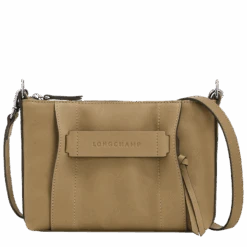 Longchamp 3D S Crossbody Bag Tobacco - Leather