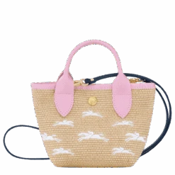 Featured Products 1 Longchamp Le Panier Pliage XS Basket Pink - Canvas