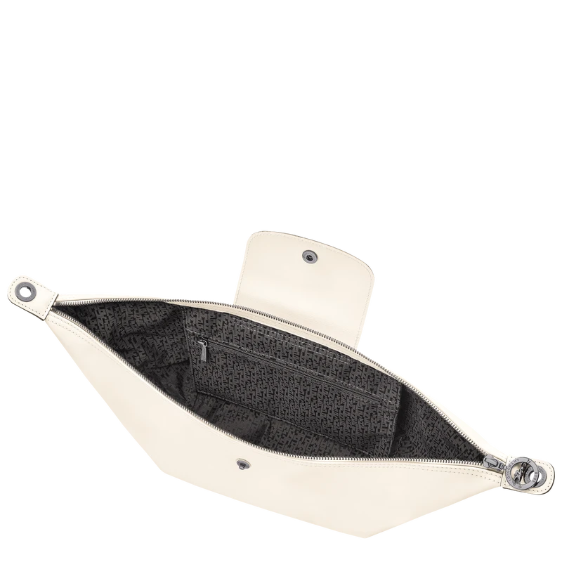 Longchamp Le Pliage Xtra S Hobo Bag Ecru - Leather 6 Longchamp Le Pliage Xtra S Hobo Bag Ecru - Leather - Image 4