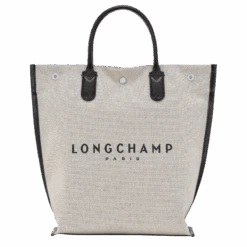 Longchamp Essential M Tote Bag Ecru - Canvas