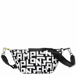 Longchamp XS Crossbody Bag Black/White - Canvas -Longchamp 10212412067 3