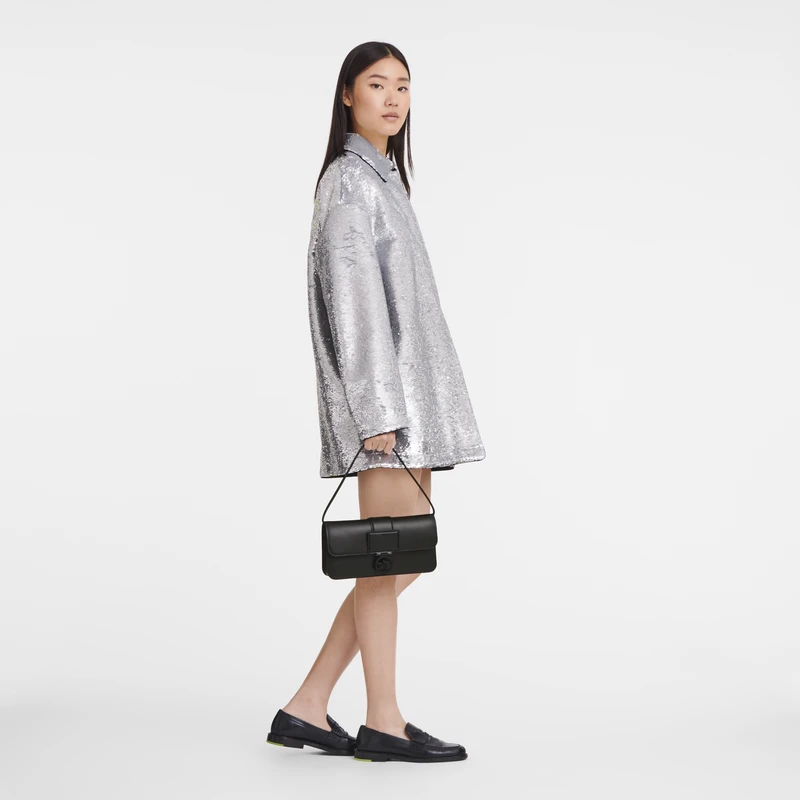 Longchamp Box-Trot M Baguette Bag Black - Leather 4 Longchamp Box-Trot M Baguette Bag Black - Leather - Image 2