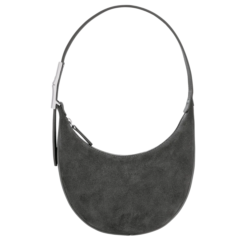 Longchamp Roseau Essential S Hobo Bag Anthracite - Leather 3 Longchamp Roseau Essential S Hobo Bag Anthracite - Leather