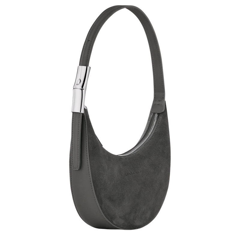 Longchamp Roseau Essential S Hobo Bag Anthracite - Leather 5 Longchamp Roseau Essential S Hobo Bag Anthracite - Leather - Image 3