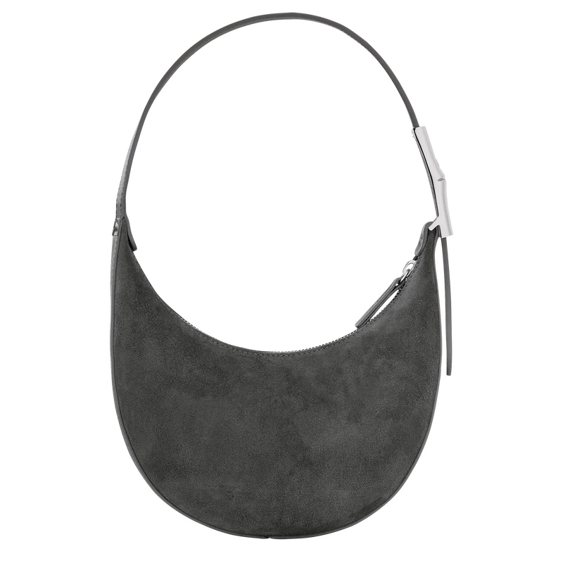 Longchamp Roseau Essential S Hobo Bag Anthracite - Leather 6 Longchamp Roseau Essential S Hobo Bag Anthracite - Leather - Image 4