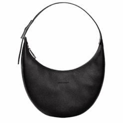 Longchamp Roseau Essential M Hobo Bag Black - Leather