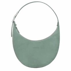 Longchamp Roseau Essential M Hobo Bag Green-gray - Leather