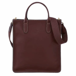 Front Page 37 Longchamp Le Foulonné M Tote Bag Plum - Leather