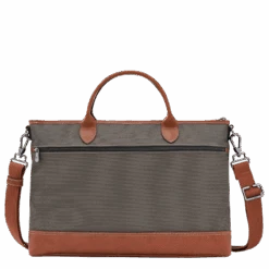 Longchamp Boxford S Briefcase Brown - Canvas -Longchamp 20032080042 3