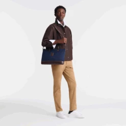 Longchamp Boxford S Briefcase Blue - Canvas -Longchamp 20032080127 1