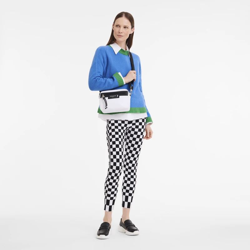 Longchamp Le Pliage Energy S Camera Bag White - Recycled Canvas 4 Longchamp Le Pliage Energy S Camera Bag White - Recycled Canvas - Image 2