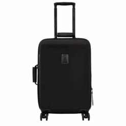 Longchamp Boxford S Suitcase Black - Recycled Canvas