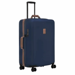 Longchamp Boxford L Suitcase Blue - Recycled Canvas -Longchamp 24018080127 2