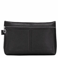 Longchamp Le Foulonné Toiletry Case Black - Leather