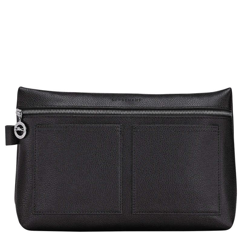 Longchamp Le Foulonné Toiletry Case Black - Leather 3 Longchamp Le Foulonné Toiletry Case Black - Leather