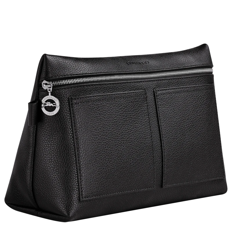 Longchamp Le Foulonné Toiletry Case Black - Leather 4 Longchamp Le Foulonné Toiletry Case Black - Leather - Image 2