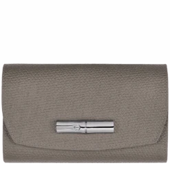 Longchamp Roseau Wallet Turtledove - Leather