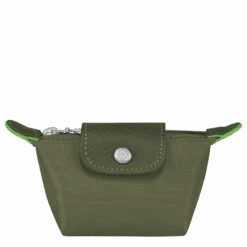 Longchamp Le Pliage Green Coin Purse Forest - Recycled Canvas