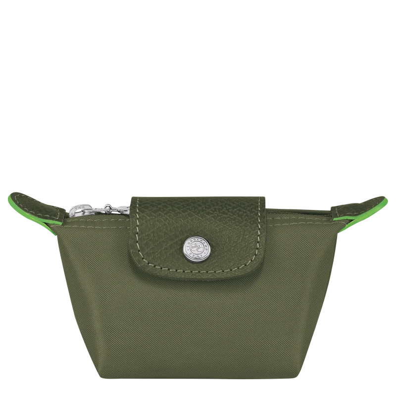 Longchamp Le Pliage Green Coin Purse Forest - Recycled Canvas 3 Longchamp Le Pliage Green Coin Purse Forest - Recycled Canvas