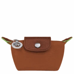 Longchamp Le Pliage Green Coin Purse Cognac - Recycled Canvas