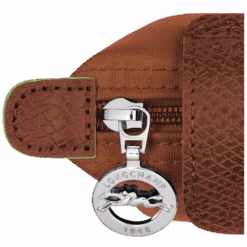 Longchamp Le Pliage Green Coin Purse Cognac - Recycled Canvas -Longchamp 30016919504 6