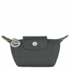 Longchamp Le Pliage Green Coin Purse Graphite - Recycled Canvas