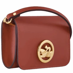 Longchamp Box-Trot Coin Purse With Shoulder Strap Mahogany - Leather -Longchamp 30019HAU204 2
