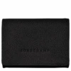 Longchamp Le Foulonné Coin Purse Black - Leather