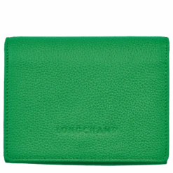 Longchamp Le Foulonné Wallet Lawn - Leather