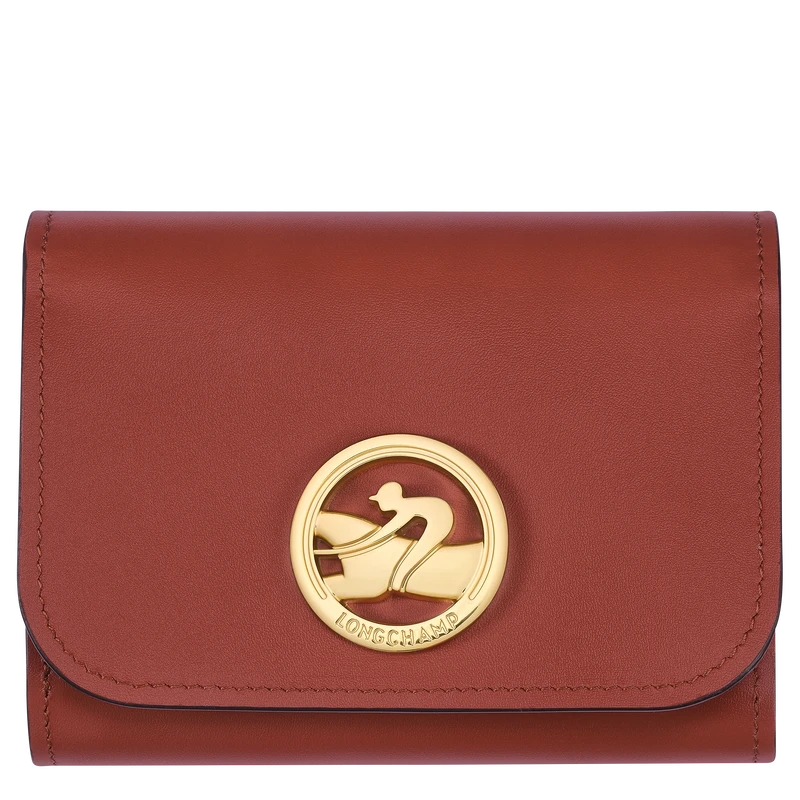 Longchamp Box-Trot Wallet Mahogany - Leather 3 Longchamp Box-Trot Wallet Mahogany - Leather