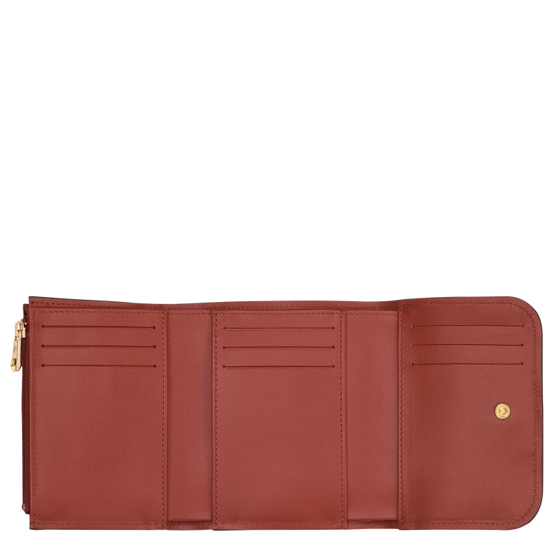 Longchamp Box-Trot Wallet Mahogany - Leather 4 Longchamp Box-Trot Wallet Mahogany - Leather - Image 2