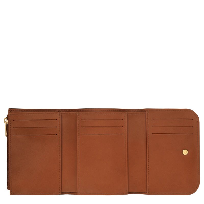 Longchamp Box-Trot Wallet Cognac - Leather 4 Longchamp Box-Trot Wallet Cognac - Leather - Image 2