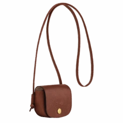 Longchamp Épure Coin Purse With Leather Lace Brown - Leather -Longchamp 30027HYZ035 2