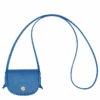 Longchamp Épure Coin Purse With Leather Lace Cobalt - Leather -Longchamp 30027HYZ487 0