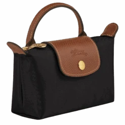 Longchamp Le Pliage Original Pouch With Handle Black - Recycled Canvas -Longchamp 34175089001 2