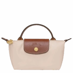 Longchamp Le Pliage Original Pouch With Handle Paper - Recycled Canvas
