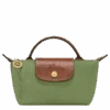 Longchamp Le Pliage Original Pouch With Handle Lichen - Recycled Canvas