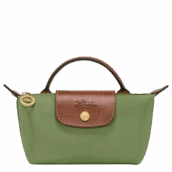Longchamp Le Pliage Original Pouch With Handle Lichen - Recycled Canvas