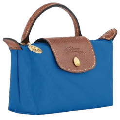 Longchamp Le Pliage Original Pouch With Handle Cobalt - Recycled Canvas -Longchamp 34175089P78 2