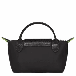 Longchamp Le Pliage Green Pouch With Handle Black - Recycled Canvas -Longchamp 34175919001 3