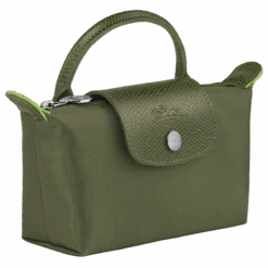 Longchamp Le Pliage Green Pouch With Handle Forest - Recycled Canvas -Longchamp 34175919479 2