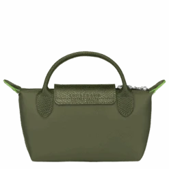 Longchamp Le Pliage Green Pouch With Handle Forest - Recycled Canvas -Longchamp 34175919479 3