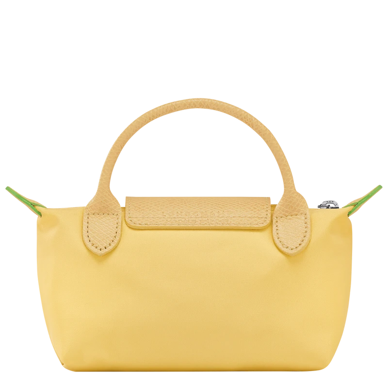 Longchamp Le Pliage Green Pouch With Handle Wheat - Recycled Canvas 6 Longchamp Le Pliage Green Pouch With Handle Wheat - Recycled Canvas - Image 4