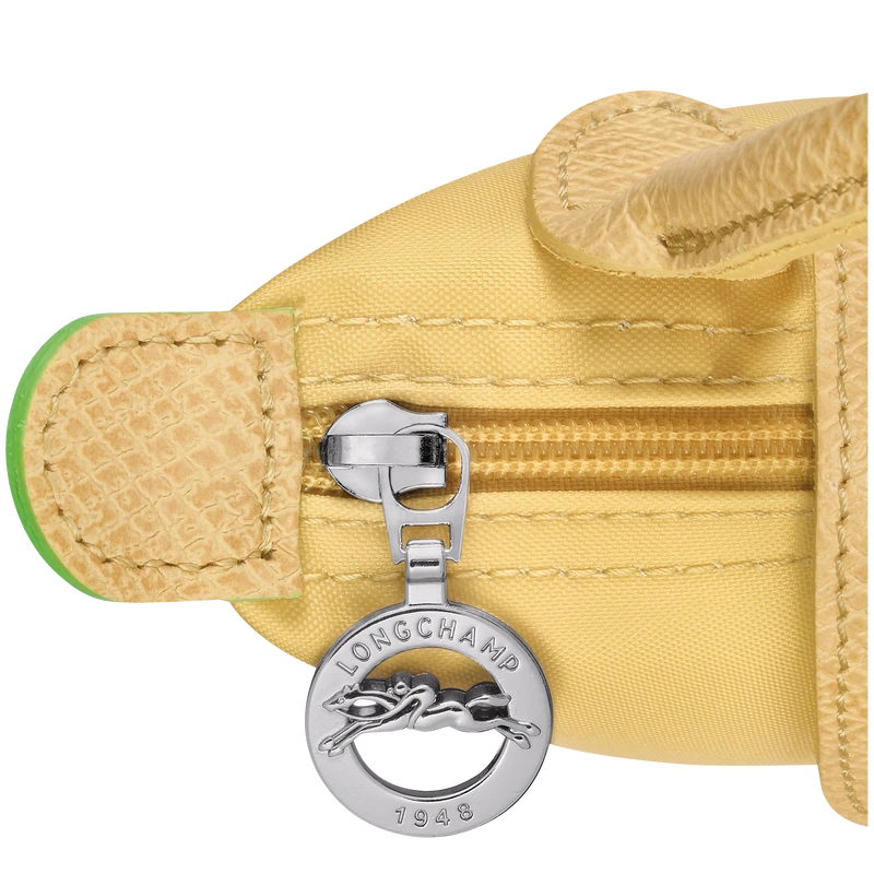 Longchamp Le Pliage Green Pouch With Handle Wheat - Recycled Canvas 7 Longchamp Le Pliage Green Pouch With Handle Wheat - Recycled Canvas - Image 5