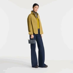 Longchamp Le Pliage Green Pouch With Handle Graphite - Recycled Canvas -Longchamp 34175919P66 1