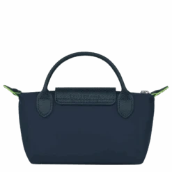 Longchamp Le Pliage Green Pouch With Handle Navy - Recycled Canvas -Longchamp 34175919P68 3