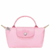 Longchamp Le Pliage Green Pouch With Handle Pink - Recycled Canvas -Longchamp 34175919P75 0